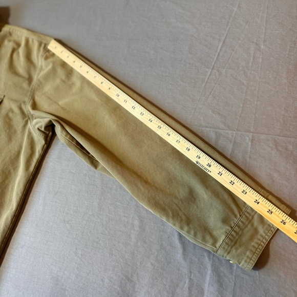 Sold** Cabelas Shirt Mens 3X Beige Tan Long Sleeve Button Up  Pockets Hiking - Picture 12 of 13